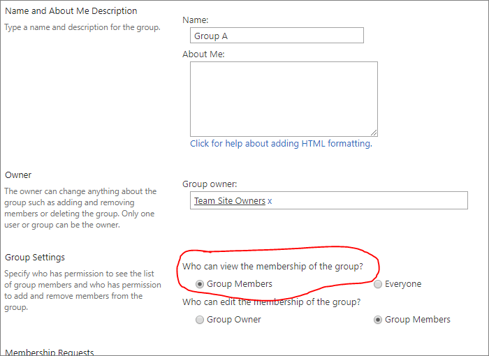 Risultati immagini per sharepoint spgroup see users